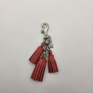 Coach Red Tassel Key Holder